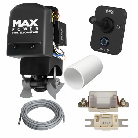 MAX POWER CT100 – set tunelski potisnik,12V–7.1(kw)/9.5(hp)–105kgf–D185mm–Duo MAX POWER električni tunel thrusteri – kompleti