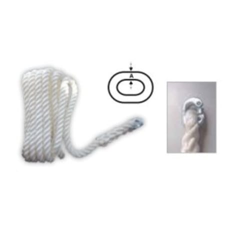 CABO sidreni konop za lanac 14 mm – 60 m, 3-nitni najlon, s nastavkom za lanac (8 mm) Sidreni konopi za lanac – Chain Rode s ...