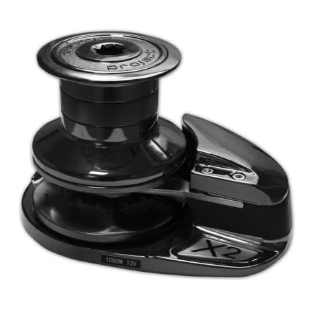 Lofrans vitlo X2 Crni, 12V 1000W, s bubnjem X2 & SX2 Vertikalna sidrena vitla 1000-1500W