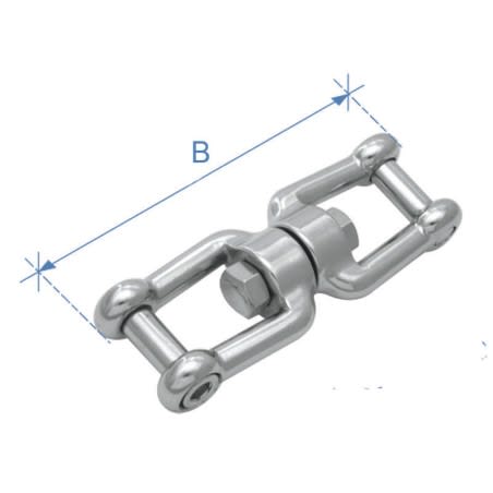 Vrtuljak s dva škopca s “inbus” vijcima, Inox 316 Vrtuljci