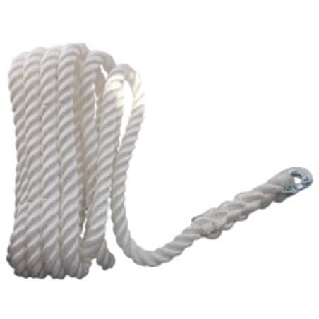 CABO sidreni konop za lanac 12 mm – 30 m, 3-nitni najlon, s nastavkom za lanac (6 mm) Sidreni konopi za lanac – Chain Rode s ...
