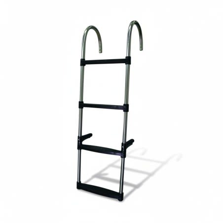 Inox brodske ljestve – 4 gazišta, L1130×W350mm Odstranjive brodske stepenice i ljestve – aluminij / inox