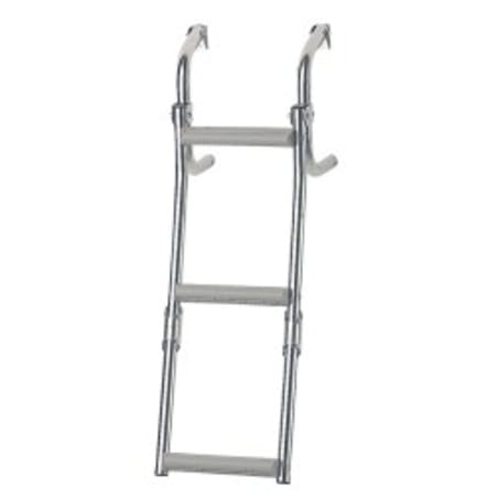 Ljestve preklopne, 2+1 gazište, Inox316 Brodske ljestve