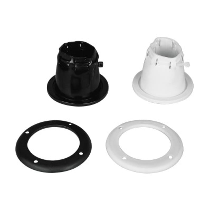 Manžetna/štitnik sajle s prstenom i PVC vezicom, crna/bijela Manžetne