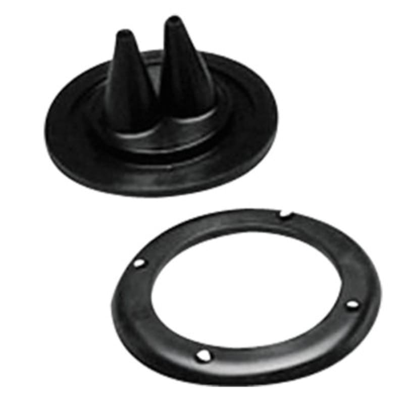 Manžetna/štitnik za dvije sajle s prstenom, crna Manžetne