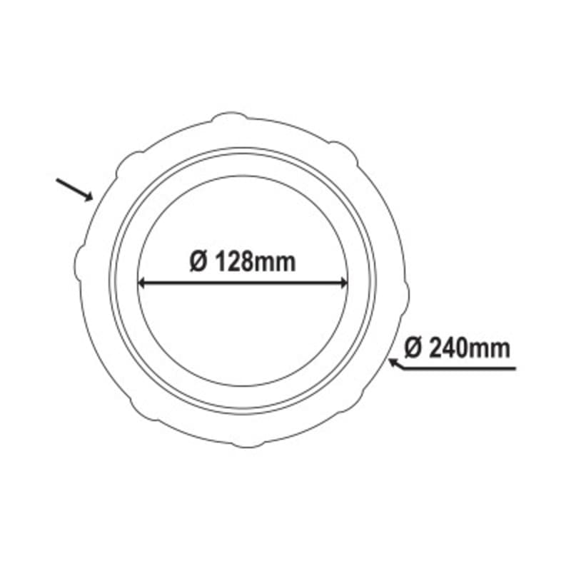 LALIZAS Vodootporni spremnnik za pirotehniku 12 lit., žuta Brodska pirotehnika