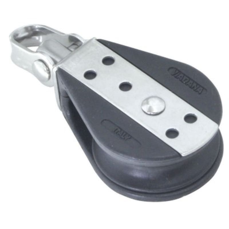 Jednostruki koloturnik s vrtuljkom sa škopcems osiguračem Koloturnici za uže 10mm, kotačić D38mm