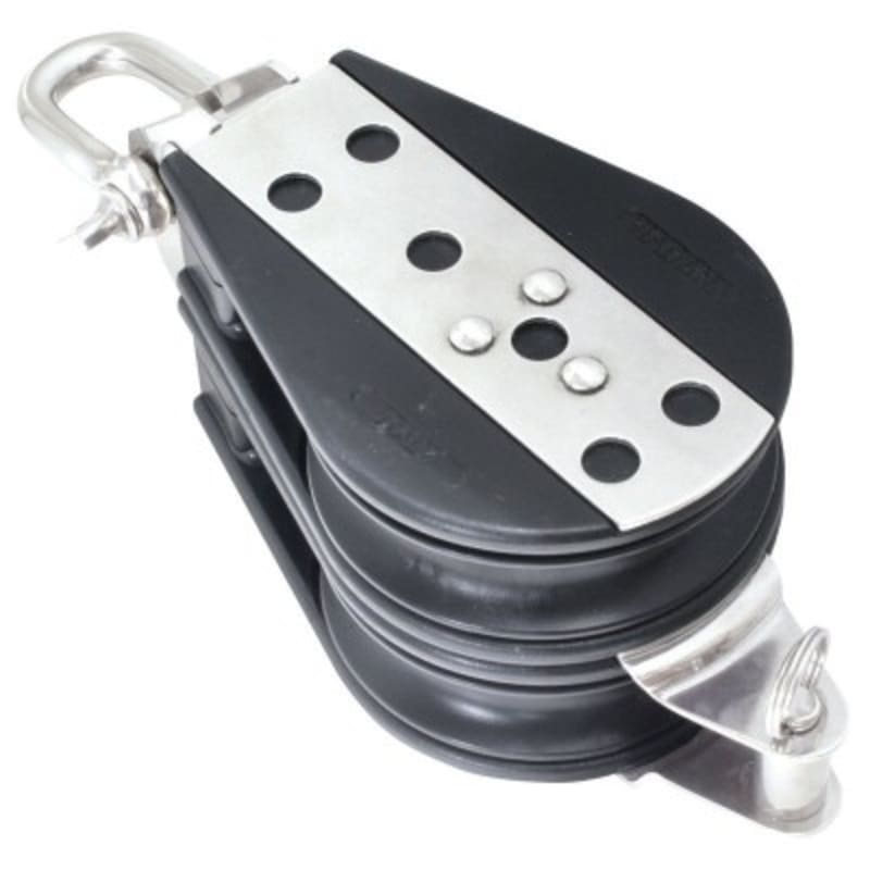 Dvostruki koloturnik sa škopcem i vilicom s osiguračem Koloturnici za uže 14mm, kotačić D76mm