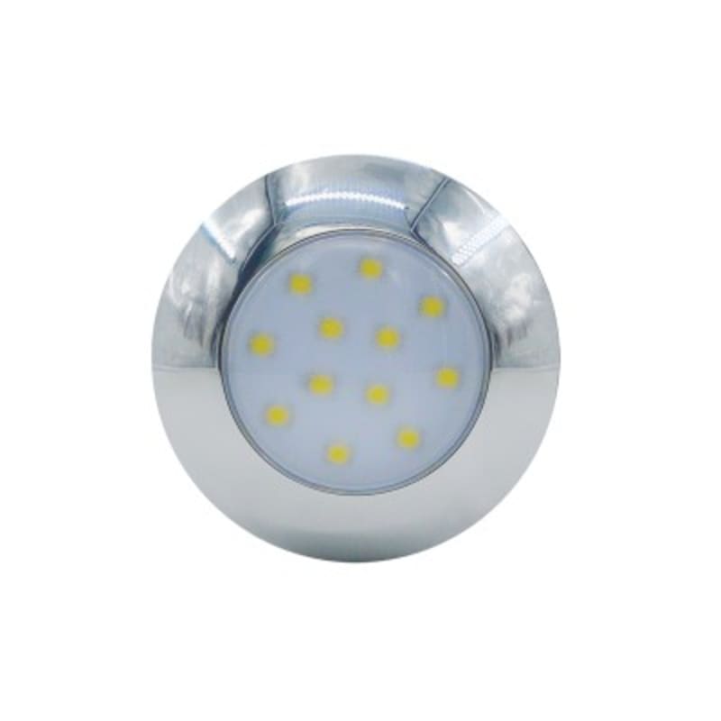 Plafonjera LED okrugla D75mm, 12/24V, bijelo/krom kučište Led rasvjeta
