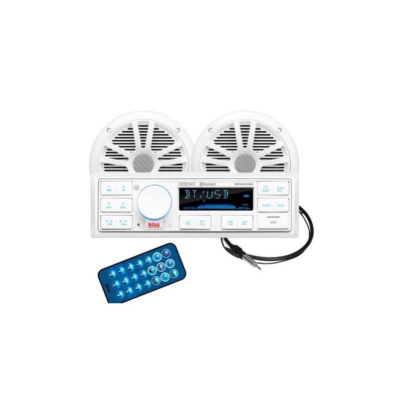 Boss Marine komplet MCK500WB.6 2u1, bijeli zvučnici Radio uređaji