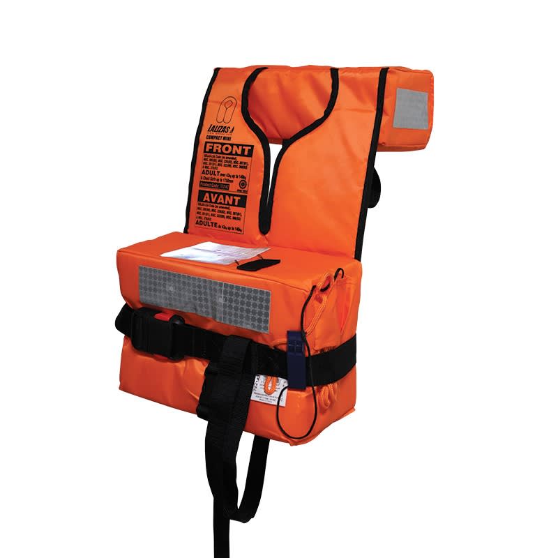 LALIZAS SOLAS/MED prsluk za spašavanje, Compact Mini, za odrasle, narančasti, 43–140 kg SOLAS prsluci za spašavanje