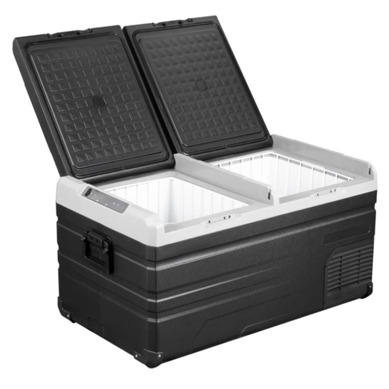 STEAMY kompresorski električni prijenosni hladnjaci, 2 zone hlađenja 12/24/220V (72/90 lit) Prijenosni električni hladnjaci