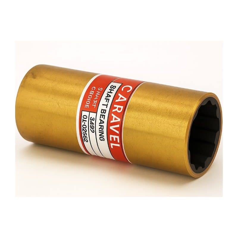 Bukula (gumeni ležaj osovine) Ø30 × Ø44.45 × 127 mm – mesing/guma Bukule i gumeni ležajevi