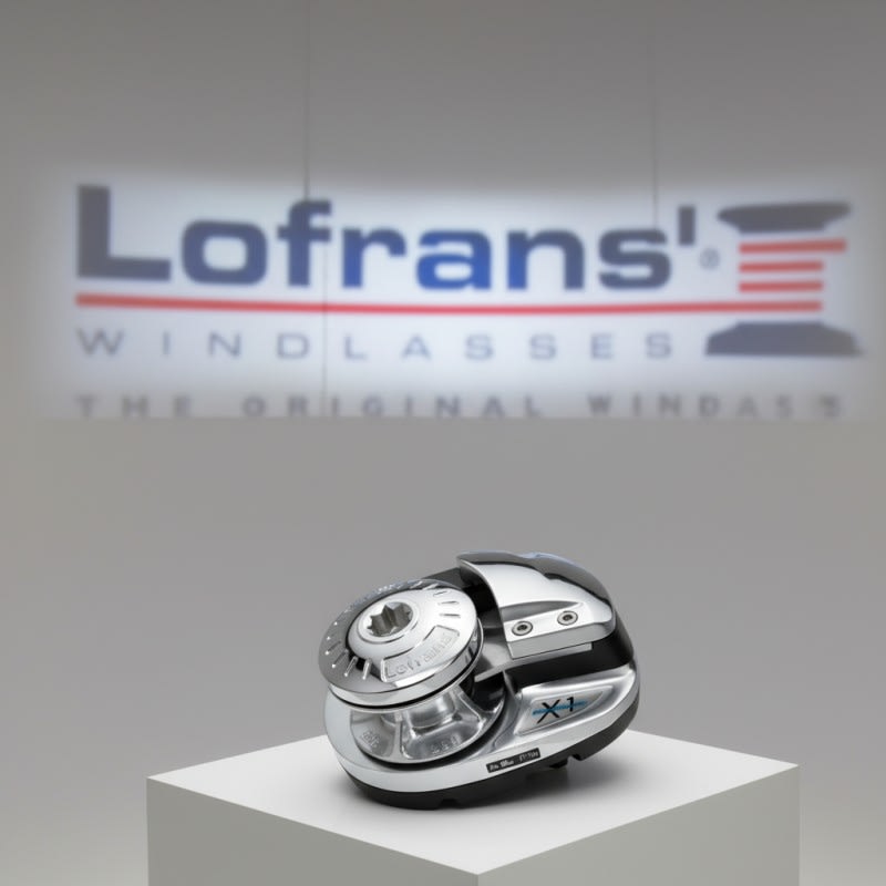 Lofrans vitlo X1 Alu 12V 500W, 6mm, niski X1 & SX1 Vertikalna sidrena vitla 500-800W