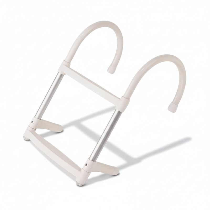 Aluminijske brodske ljestve – 2 gazišta, L550×W350mm Odstranjive brodske stepenice i ljestve – aluminij / inox