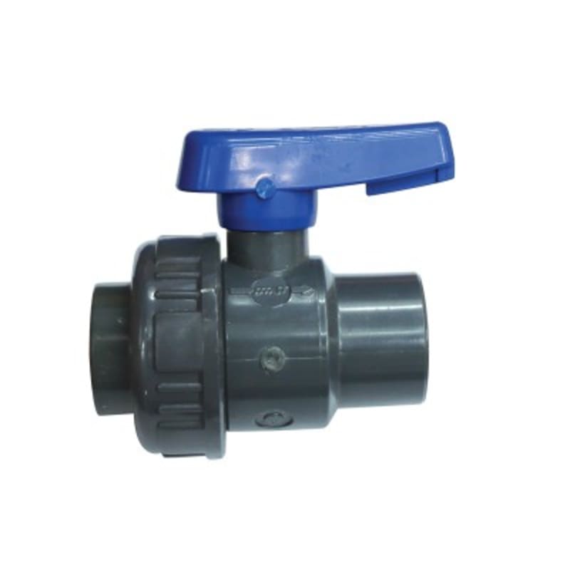 Kuglasti pvc ventil (odvojiv ulaz), siva Kuglasti ventili