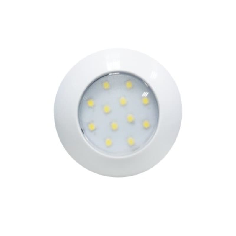 Plafonjera LED okrugla D75mm, 12/24V, bijelo/krom kučište Led rasvjeta