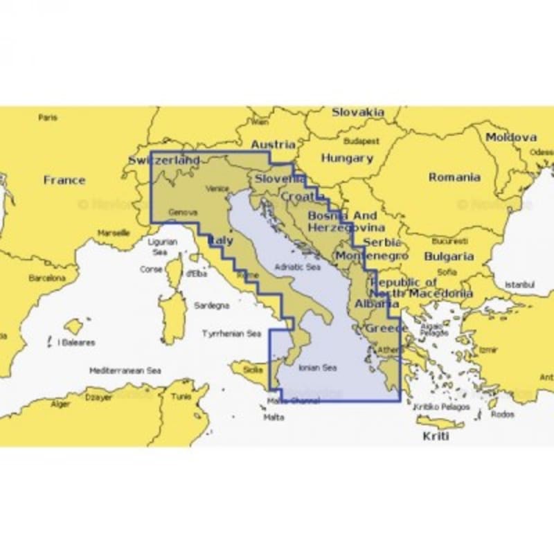 Navionics+ Small PROMO (Grado - Zlarin - S. Jadran) Fishfinderi