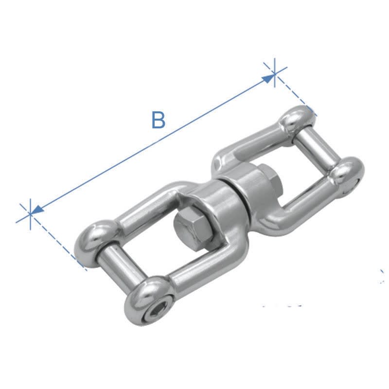 Vrtuljak s dva škopca s “inbus” vijcima, Inox 316 Vrtuljci