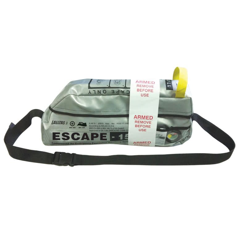 LALIZAS Emergency Evacuation Breathing device''ESCAPE-15'', (EEBD) SOLAS/MED-MER Maske za evakuaciju (EEBD,SCBA)