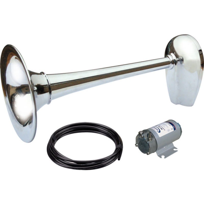 Sirena električna MARCO PW2-BC 24v, L449/D200mm, krom Brodske sirene
