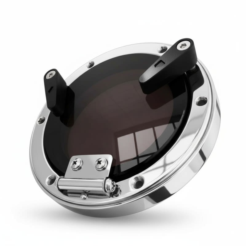 Bočni prozor okrugli 157 mm / ugradbeni otvor 126 mm, Inox AISI 316 Sve Kategorije