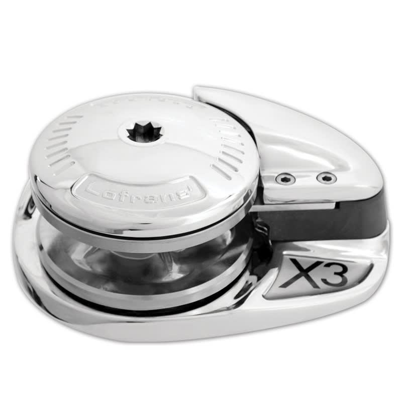 Lofrans vertikalno vitlo X3, 12-24V, 1500-1700W, krom, niski X3 & SX3 Vertikalna sidrena vitla 1500-1700W