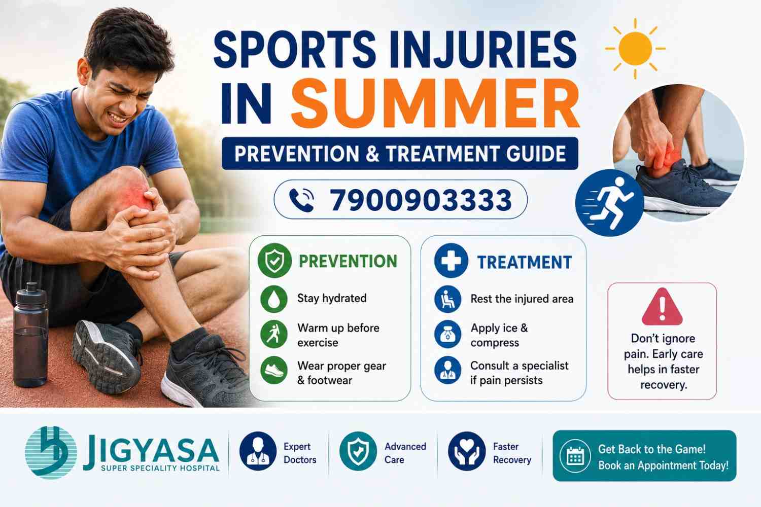 Sports Injuries in Summer — Prevention & Treatment Guide | Jigyasa ...