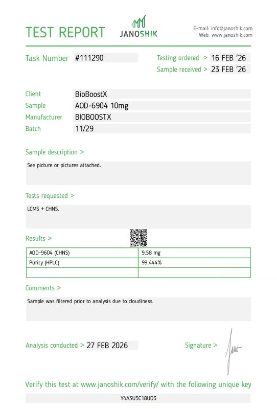 AOD‑9604 10mg | HGH Fragment 176‑191 | High‑Purity Research Peptide 2