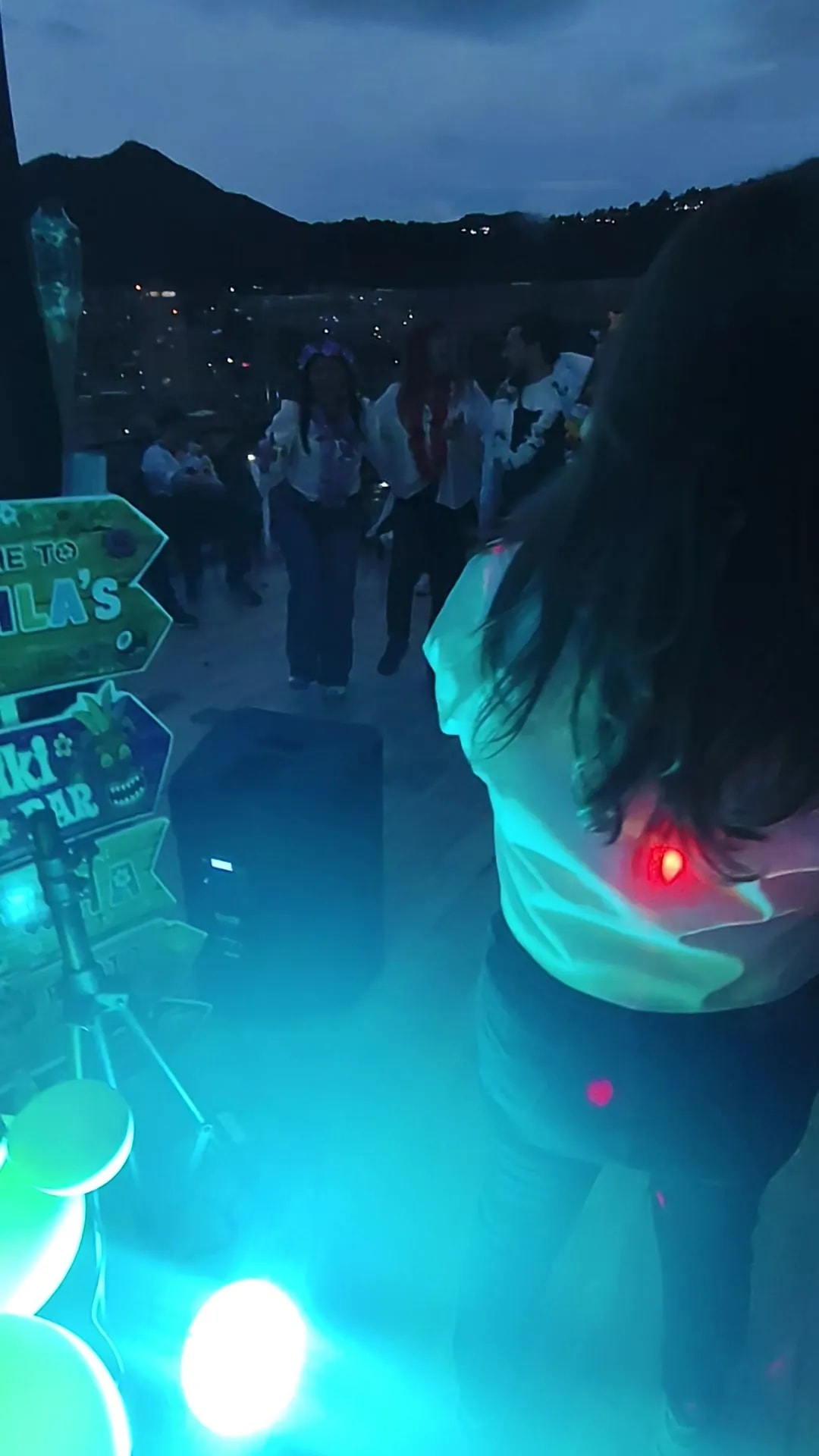 Show de hora loca temática aloha en una fiesta nocturna en Bogotá — La Rumbería
