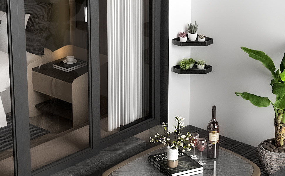Shower Caddy Shelf Accessories Modern Matte Black Bathroom Corner – Kama  HomeGoods