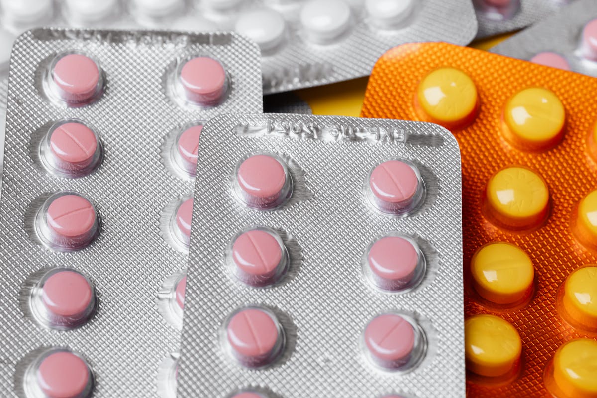 Pills on blister packs — diabetes tablets