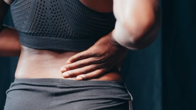 Person with back pain