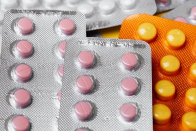 Pills on blister packs — diabetes tablets