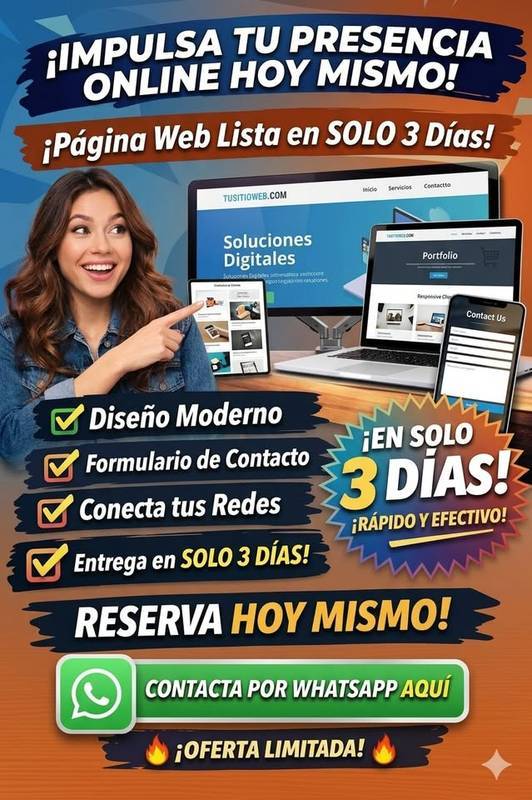🚀 Impulsa tu negocio con presencia en internet