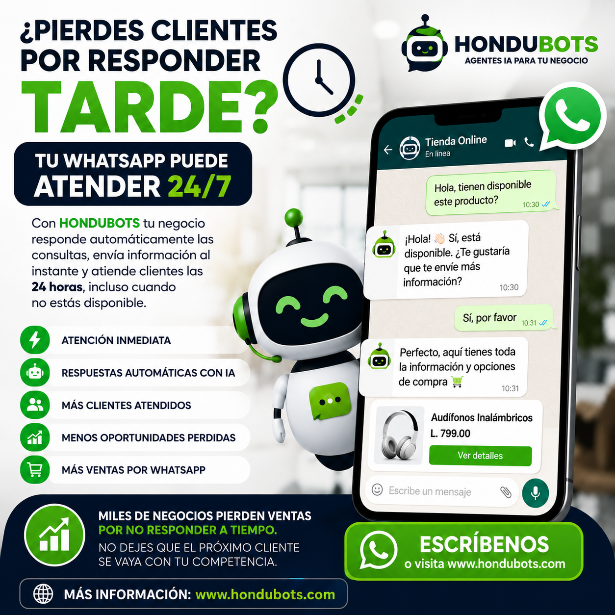 Ingresa y registrate en www.hondubots.com