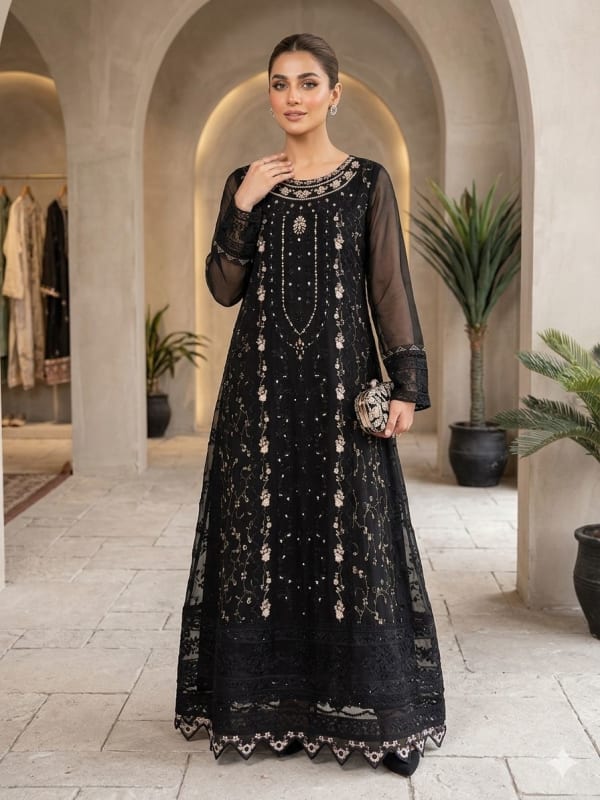 Midnight Sequin Formal Frock