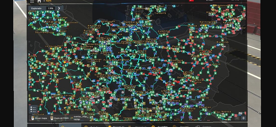 МОД Ultra zoom map v1.55 ДЛЯ EURO TRUCK SIMULATOR 2