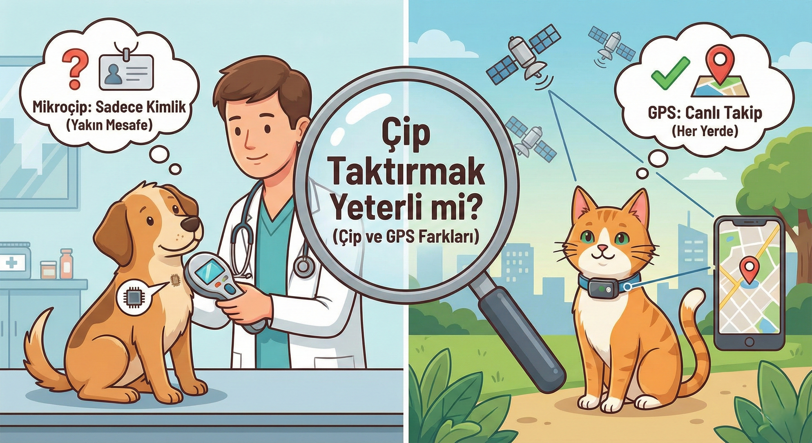 Çip Taktırmak Kaybolan Hayvanı Bulmak İçin Yeterli mi? Çip ve GPS Farkları ve 5 Kritik Gerçek