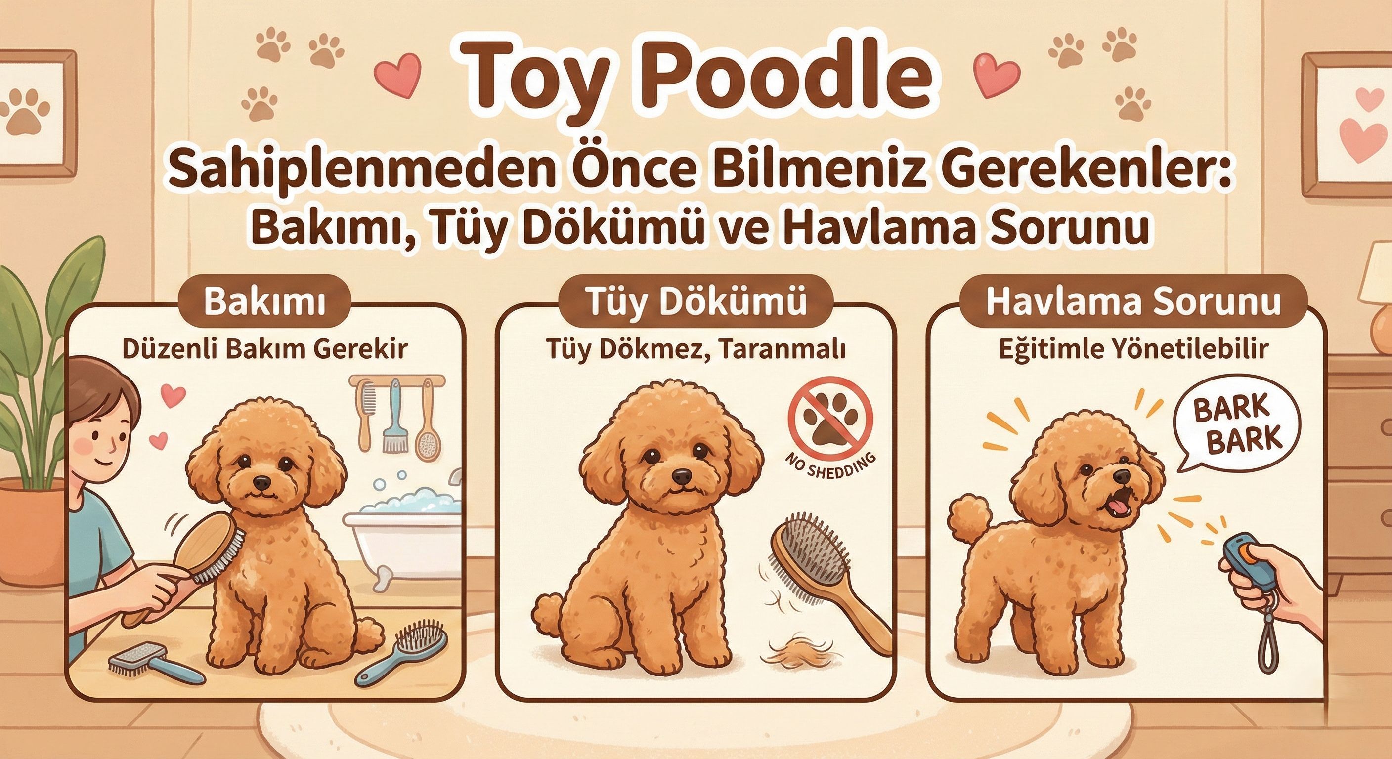 Toy Poodle Sahiplenmeden Önce Bilmeniz Gereken 7 Kritik Gerçek: Bakım, Tüy Dökümü ve Havlama Sorunu