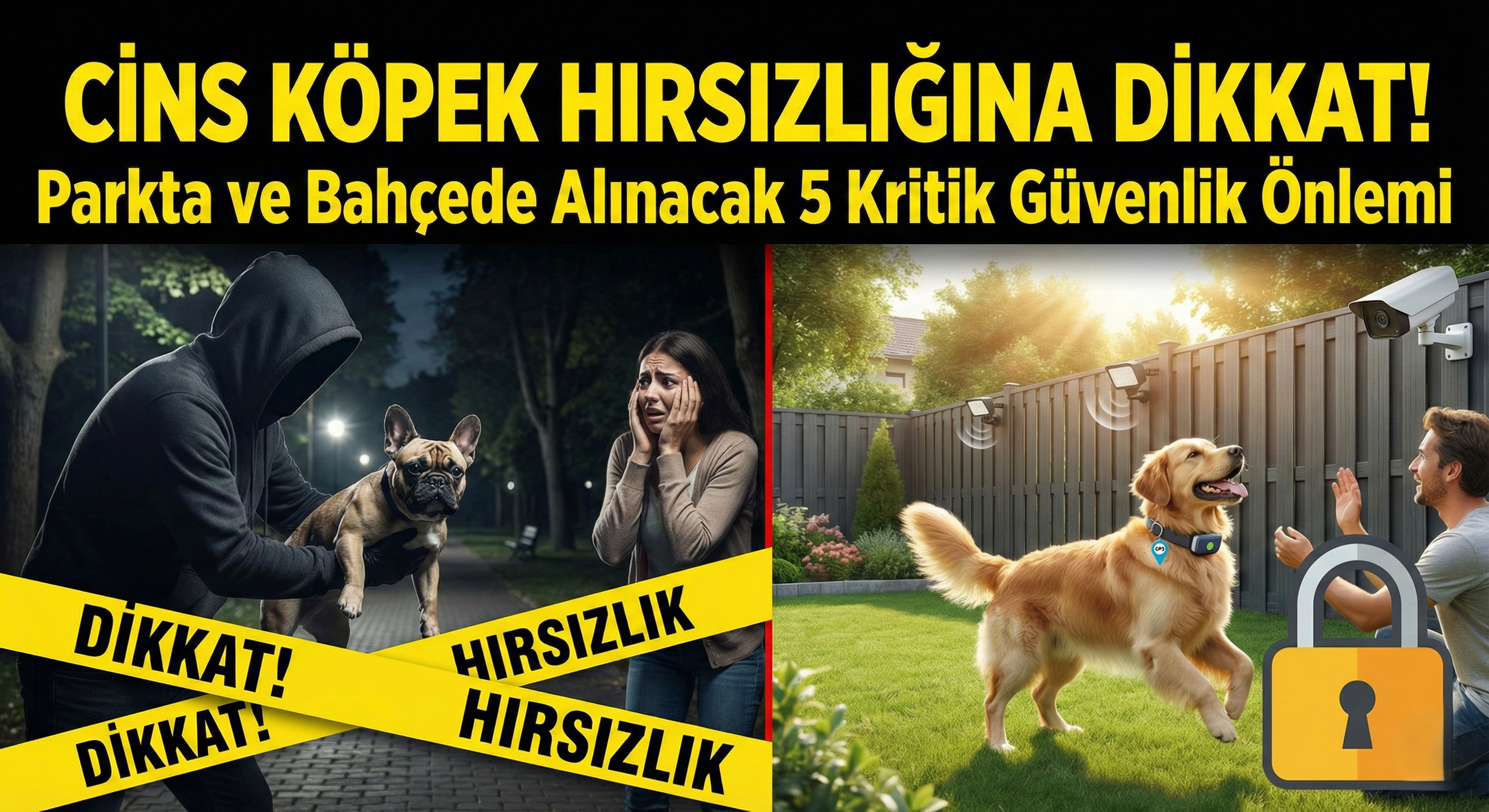 Köpek Hırsızlığına Dikkat! Parkta ve Bahçede Alınacak 5 Kritik Güvenlik Önlemi
