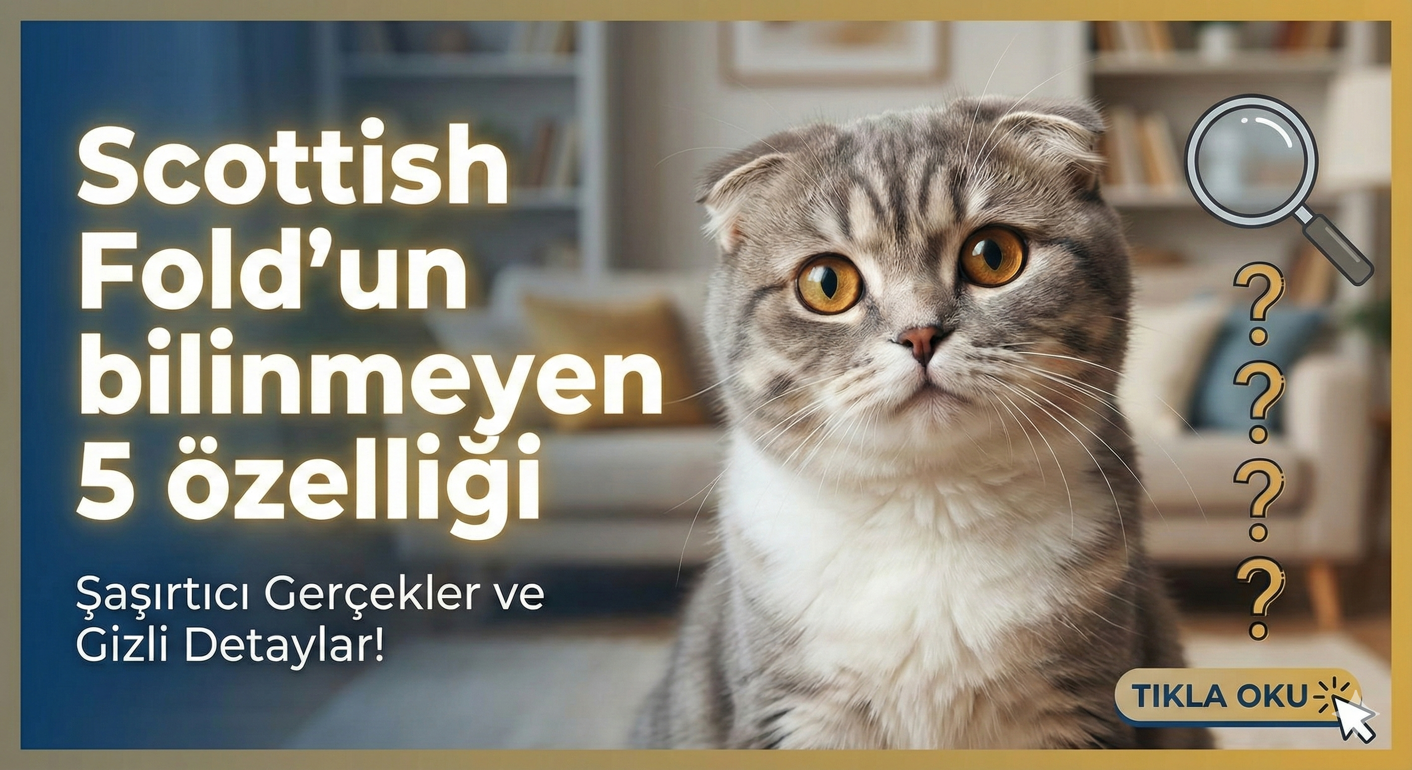 Scottish Fold'un Bilinmeyen 5 Özelliği: Kulaklarından Daha Fazlası Var!