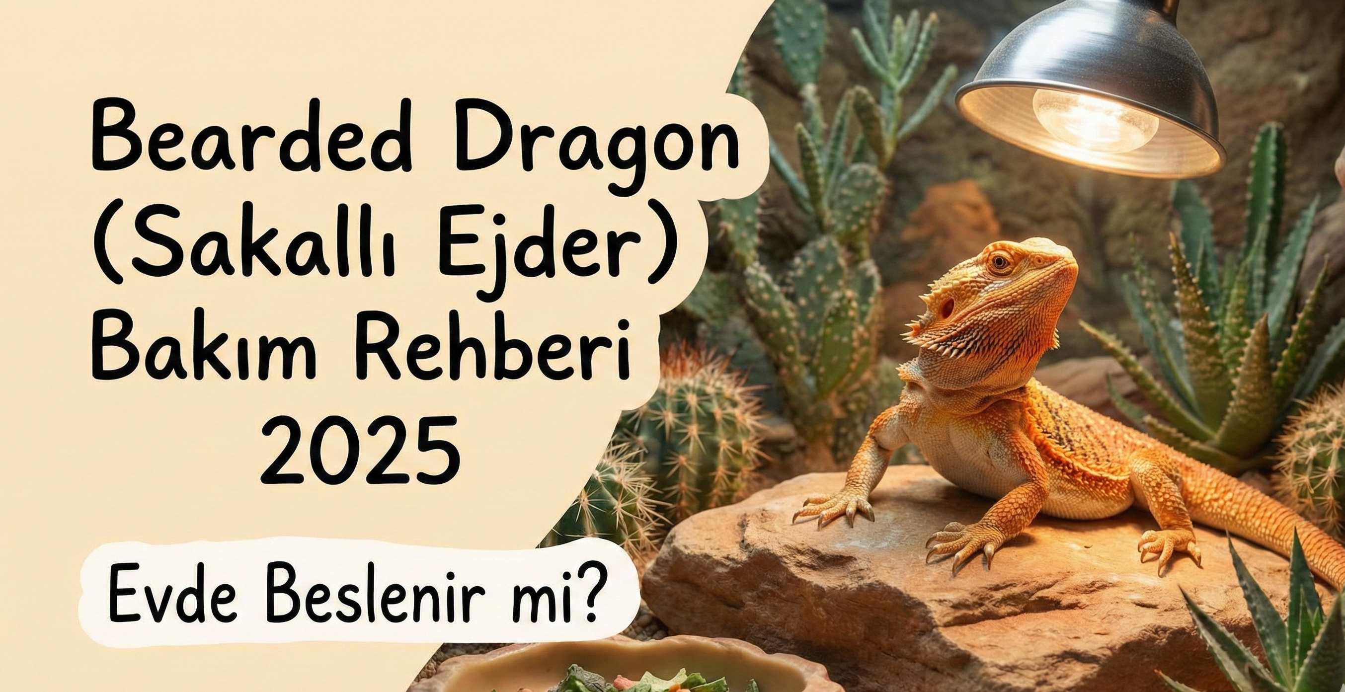 Bearded Dragon (Sakallı Ejder) Bakım Rehberi 2025: Evde Beslenir mi?