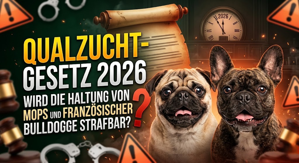 Qualzucht-Gesetz 2026: Wird die Haltung von Mops und Französischer Bulldogge strafbar?