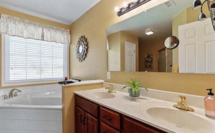 Professional painters working on a home interior
