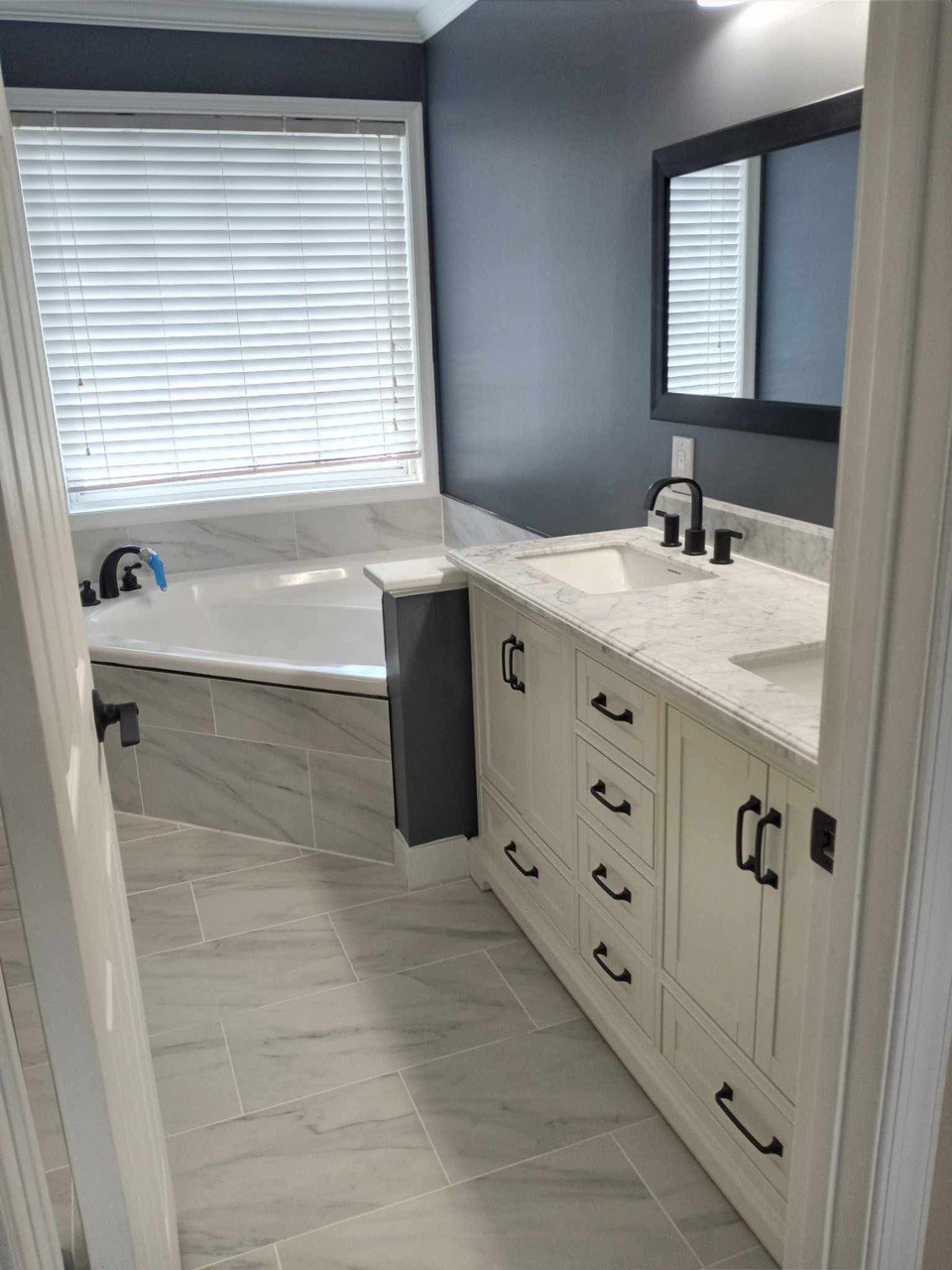 Completed painting project showing quality workmanship
