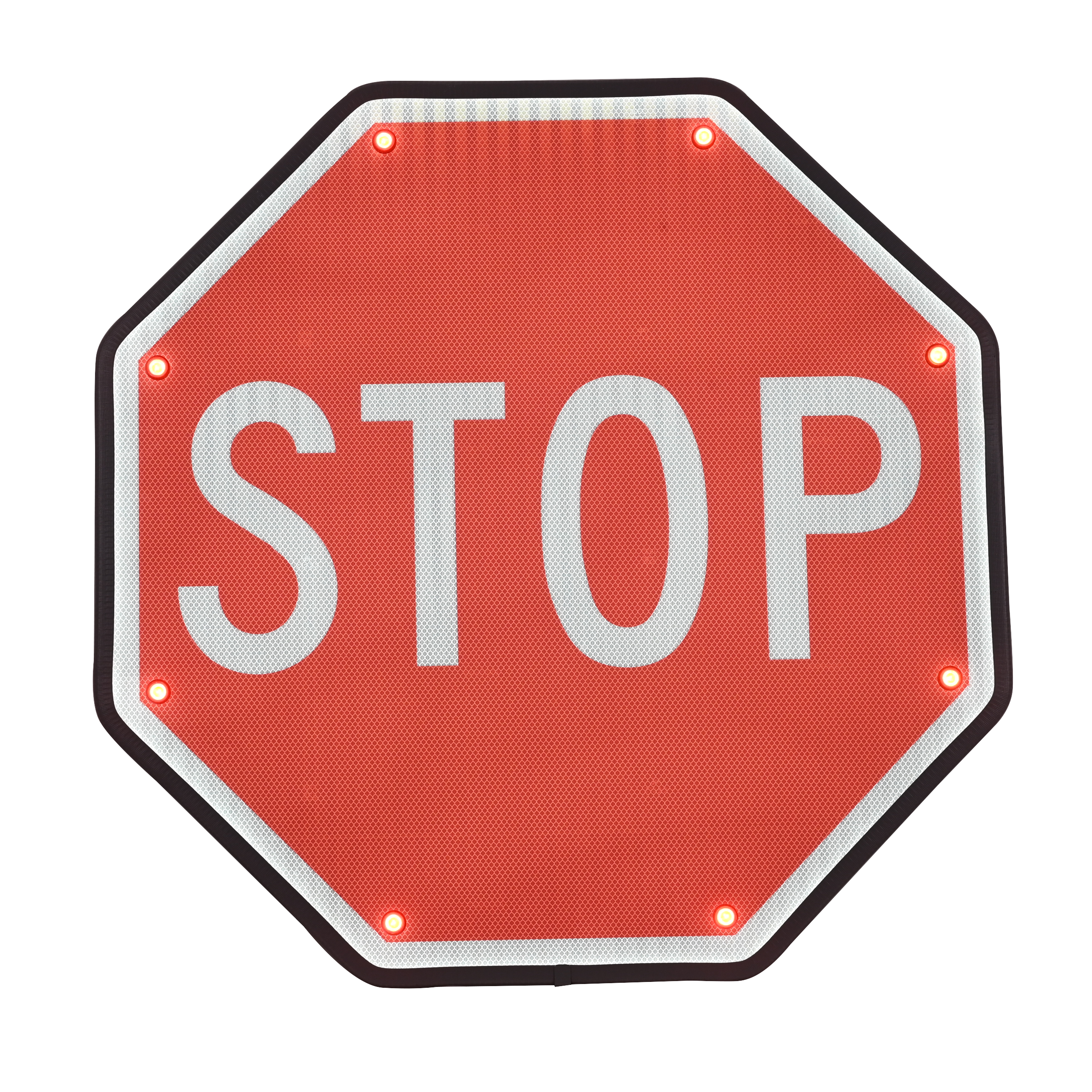 Edge-Lit, Internal Fully Illuminated LED Stop Signs
