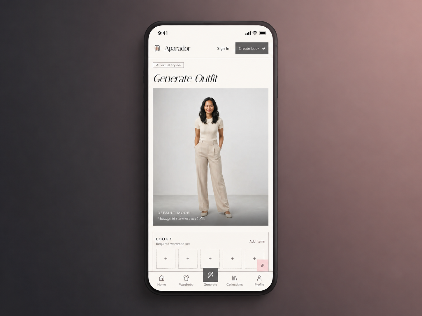 Aparador interface view 3