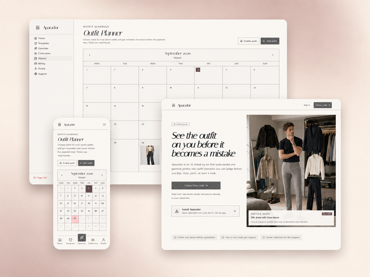 Aparador interface view 6