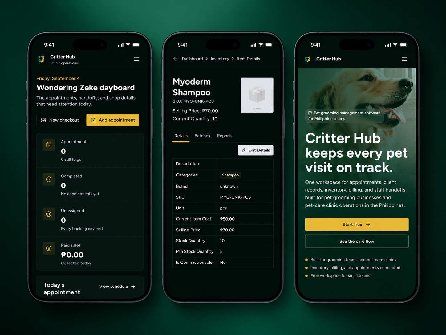 CritterHub interface view 2